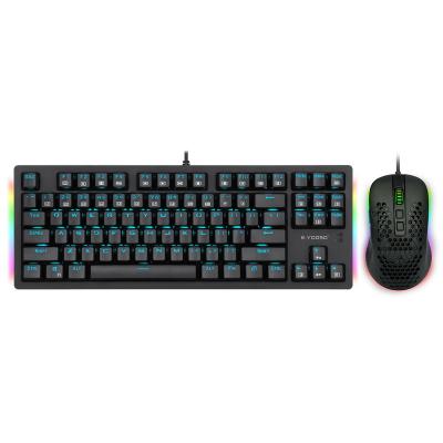 China Z737 104 Game Keyboard and Mouse Set LED Light Waterproof Computer Keyboard and Mouse Key Cable Combo Set for sale