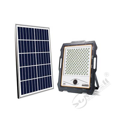 China Garden SUNWELL 300w Outdoor with PIR Alarm Camera Solar Flood Light and HD 1080P WiFi Surveillance Security CCTV for sale