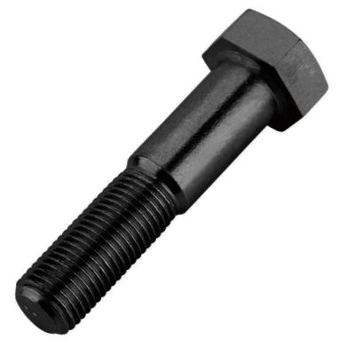 China Heavy Alloy Steel Grade 12.9 Hex Head Bolt Black for sale