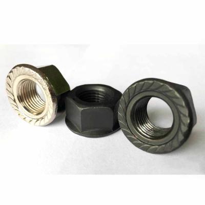 China din6923 hot dipped galvanized automotive carbon steel hex flange nut m10 to m22 for sale