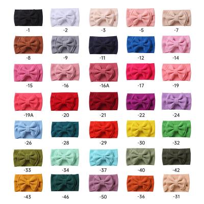 China Hot Selling New Vintage Hair Accessories Beauty Headband Daily Baby Big Bow Headband For Kids Girl for sale