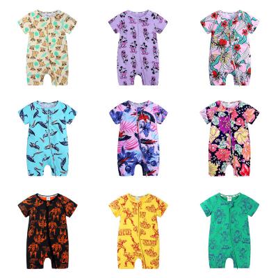 China Newborn Baby Boy Summer 95% Cotton Baby Clothes Infant Overalls Cotton Rompers for sale