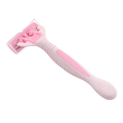 China Triple Blade 6 blade female Super quality good durable sharp smooth shave longtime usage  hotel medical  prison family home shaving razors for sale