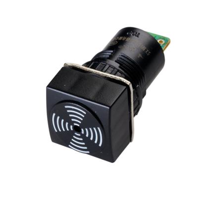 China DC12V 24V 48V 16mm Fireproof Plastic Square Alarm Buzzer Sound Buzzer for sale