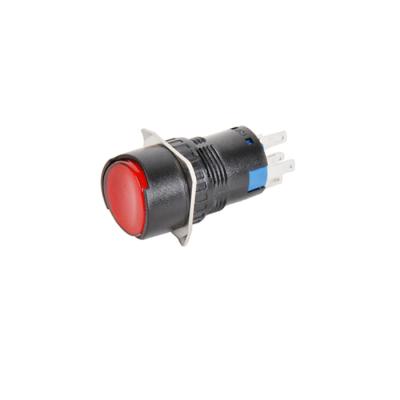 China Manufacturer since 1992 LA38 16mm manufacturer since 1992 fireproof plastic waterproof latching 120v push button switch with CE and CCC for sale