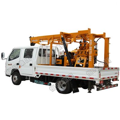 China Farms High Efficiency Truck Mounted Hydraulic Drilling Rig 230m Depth for sale