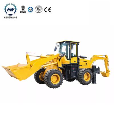 China Raises Hengwang Mini Tractor Backhoe Loader with Loader and Backhoe Backhoe Loaders for Sale for sale