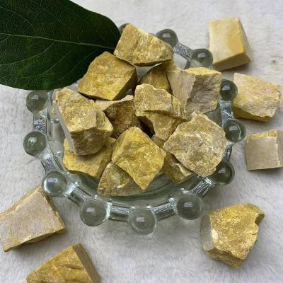 China Hot Sale Healing Natural Raw Gemstone Healing Crystals Yellow Crystal Rough Stone For Decoration for sale