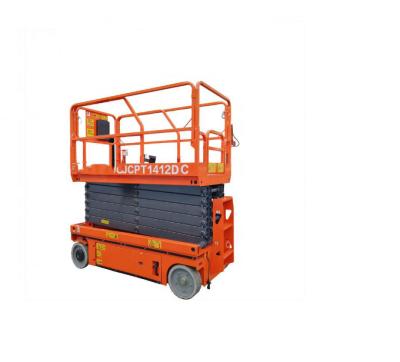 China Garment Shop ZD-12m Electric Scissor Aerial Work Platform JCPT1412DC Warehouse Platform Lift For Sale for sale