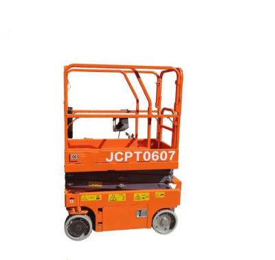 China Garment Shops JCPT0607 Electric Drive Scissor Aerial 3.9m Work Platform Warehouse Platform ZD-Cheap Electric Lift For Sale for sale