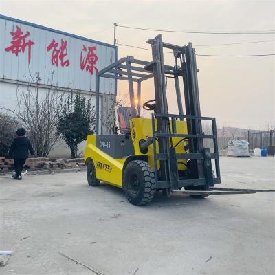 China Machinery Repairs Workshop Double Cylinder Cheap Sealing Forklift Increased Thickened Steel Body 1.5 Ton Forklift for sale