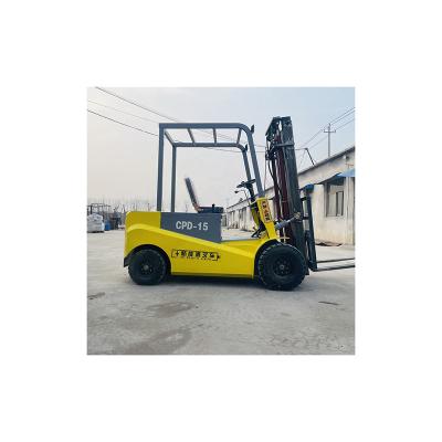 China Machinery repair shops new power source electric forklift 90 degree can be turned in place hydraulic forklift stacker trucks for sale