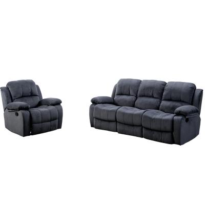 China Wholesale 3 Seater Adjustable Fabric Furniture Sectional Living Room Recliner Sofa Set (Other), Fabric Recliner Sofa Sets for sale