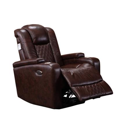 China Power Recliner Chair Modern Luxury Leather Recliner Sofa Chair for sale