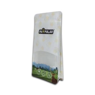 China Food Customized Printing Famous Brand Stand Up Flat Bottom Packaging Bags For Dog Food Pouch Developed By STPP for sale