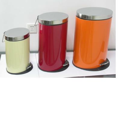 China Pressing Type Rectangle Stainless Steel Foot Pedal Bin Kitchen Trash Can Hot Selling Indoor Trash Can for sale