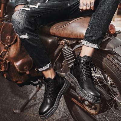 China 2021Wholesale High Quality Breathable Men's Casual Martin Boots Lightweight Fashion Customized Leather Boots for sale