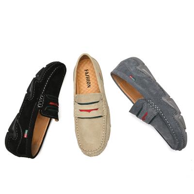 China CUSHIONING 2021 Hot Sales Scare Suede Leather Boat Loafers Driving Outsole Moccasin Walking Sport Shoes For Men for sale