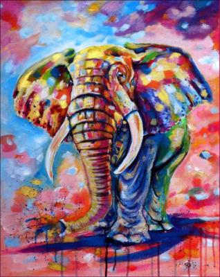 China CLASSIC Supply Elephant Diamond Painting Kit Canvas Paintings Customized Size Modern By Pictures For Sale for sale