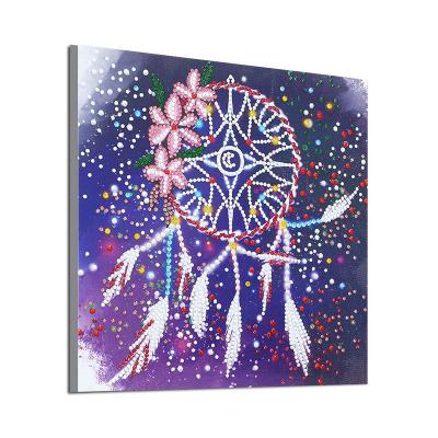 China Dz543 30*30cm CLASSIC Wall Decorative Diamond Painting 5d Diamond Painting Luminous Decorative Dream Catcher for sale