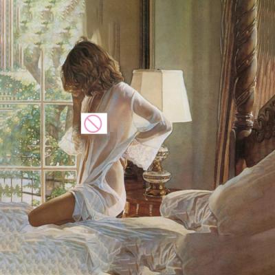 China Wholesale Europe Style Nude European Women In Half Bed/Round/Square Painting 3d5d Diamond Painting Kit Nude Diamond for sale