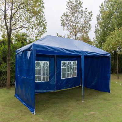 China Roof top tents for camping garden canopy gazebo kids play tent pe material 4x4 awning with side wall for sale