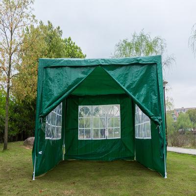 China Canopy Shields For Automatic Garden Tent 3x3 3x6 3x9 Winter White/Blue/Green Easy Pop Up Canopy Tent With Side Wall for sale