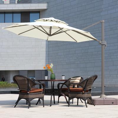 China EUROPEAN Aluminum Waterproof Outdoor Patio Umbrella Cheap Sunproof Umbrella And Base Patio Umbrella For Garden Table for sale