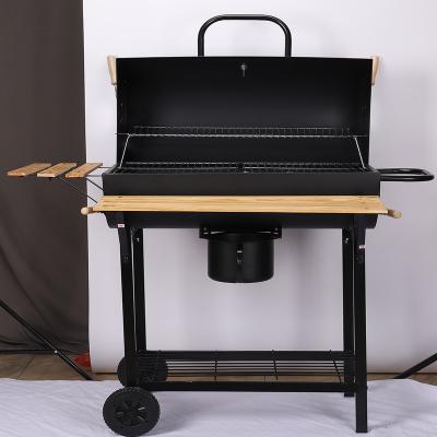 China Easily Assembled Camp out korean bbq grill table outdoor trolley barbecue chicken grills in garden for sale