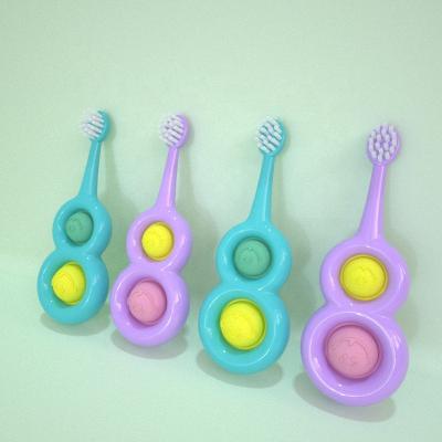 China Home Children Shaping Eco-Friendly High Quality 8-Shaped Toothbrush Baby Toothbrush Small Head Soft Teeth Brush for sale