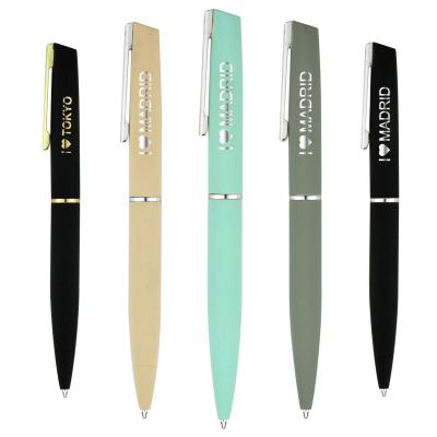 China Fashion High Quality Metal Office Stationery Revolving Ballpoint Pens With Custom Logo for sale