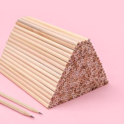 China Fashion Office Supplier Handwriting Natural HB Kids School Raw Wooden Standard Pencils for sale