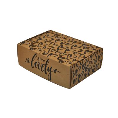 China Recyclable Packaging Custom Design Logo Corrugated Kraft Paper Shipping Cardboard Box for sale