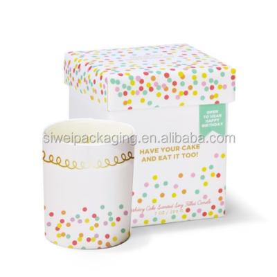 China China Wholesale Recyclable Cute Personalized Paper Cardboard Box Of Candle Box for sale