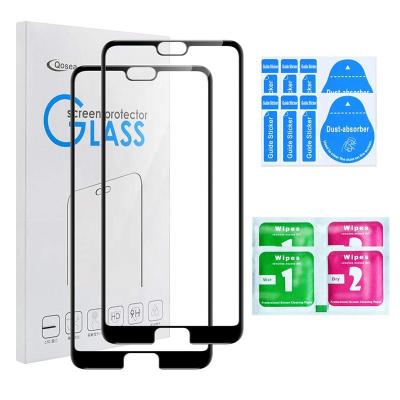 China mobile phone raw material tempered glass screen protector 9h making machine for 3DhuaweiP30 lite P30 pro for sale