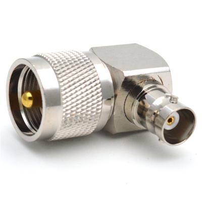 China Right Angle RF UHF Male Plug PL259 To Degree L Type Converter BNC Female 90 Adapter for sale