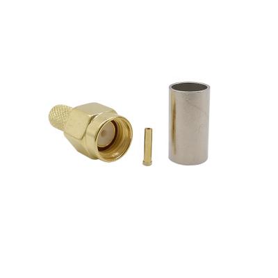 China RF RP SMA Male Connector For RG58/RG100/LMR195 Cable for sale