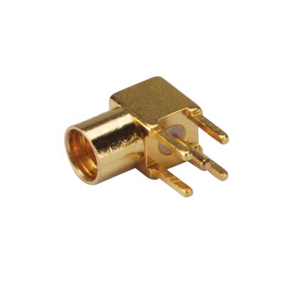 China RF 90 Degree MMCX Female Jack Thru Hole PCB Mount RF Connector for sale