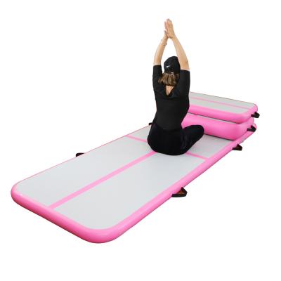 China DIY Outdoor Inflatable Gym Pool Water Floating Yoga Mat / Air Track for sale