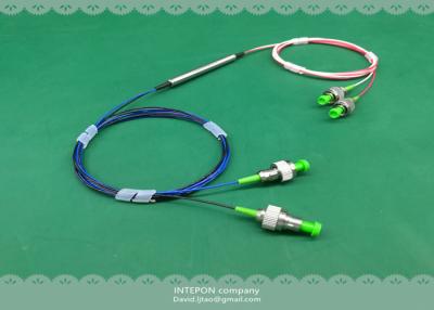 China Fiber optic circulator, 1550nm, 4 ports, 1.2dB insertion loss, 5.5x60mm, FC/APC connector. for sale