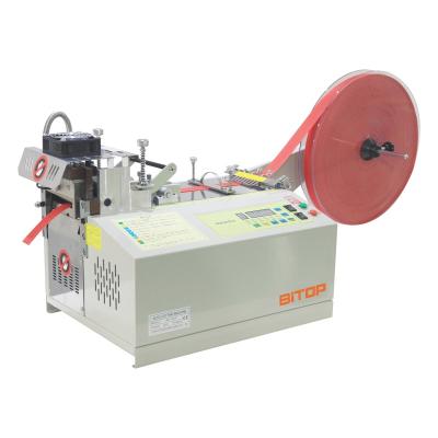 China Garment Shops BT-110LR High Quality Webbing Label Automatic Slitter Hot Cold Cold For Cloth for sale