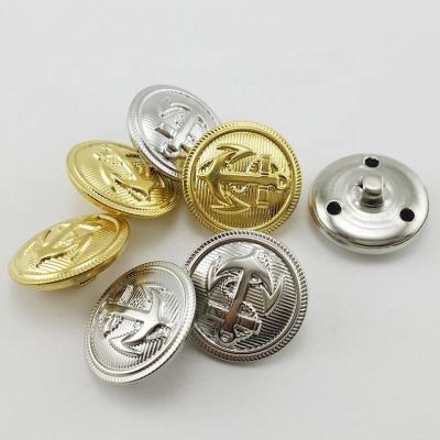 China Mens And Womens Fur Coats Buttons Washable Silver Gold Vintage Metal High End Buttons for sale