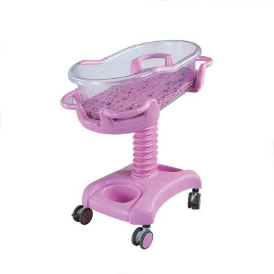 China Safe Medical Hydraulic Adjustable Bed ABS Plastic Pediatric Children Hospital Bed For Newborn Baby for sale