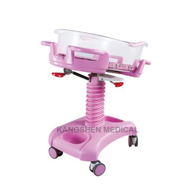 China ABS Plastic Safe Hydraulic Adjustable Pediatric Medical Cradle Newborn Baby Crib Infant Crib Hutch for sale