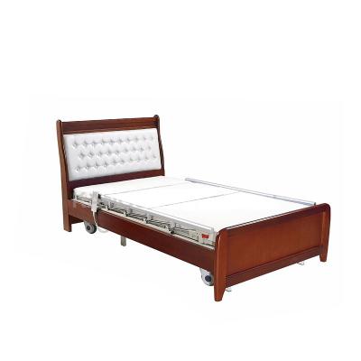 China Sale 3function Home Care Clinic Hospital Hospital Nursing Care Whole Back Electric Wooden Bed for sale