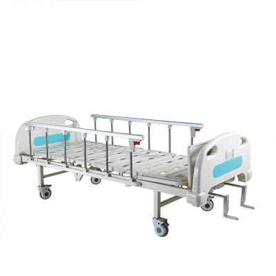 China 2Funtions Size2120x980x500mm Factory Price Bed ABS Two Crank Manual Patient Medical Hospital Fowler Bed for sale