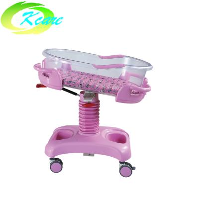 China ABS Safe Medical Hydraulic Adjustable Plastic Pediatric Hospital Bed Newborn Baby Bed for sale