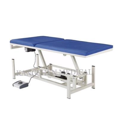 China Durable Adjustable Hospital Bed Inpatient Examination Bed Stainless Steel Manual Medical Clinic Examination Table for sale