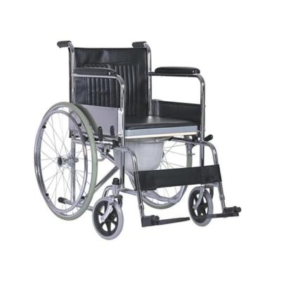 China High Quality Removeable Steel Wheelchair Used Foldable Hospital Wheelchair for sale