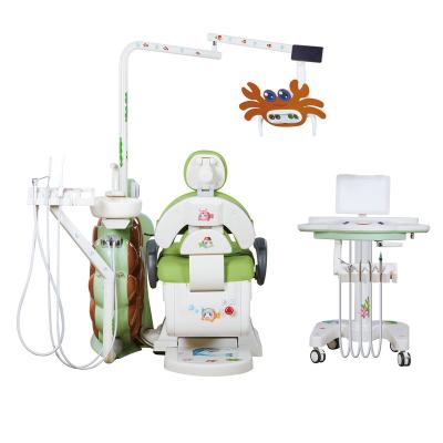 China Good Quality Dental Equipment Folding Dental Chair Full Set Dentist Sale Cheap Children's Dental Animal Integral Dental Treatment Unit For Children for sale